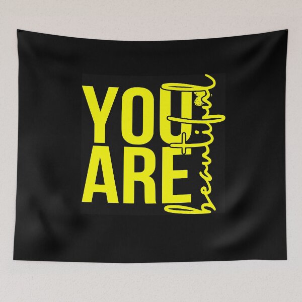 Item preview, You Are Beautiful - Yellow designed and sold by NobodyLG.