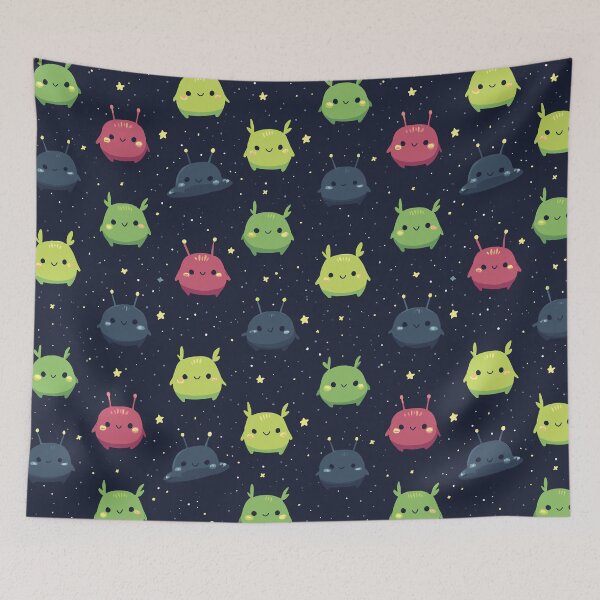 Item preview, Whimsical Alien Pattern designed and sold by bapupa.