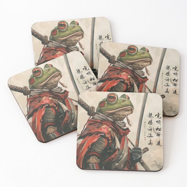 Item preview, Samurai Frog - Japanese Traditional/Modern Art | Wall Art | Modern Decoration | Ukiyo-e Art designed and sold by alfmar.