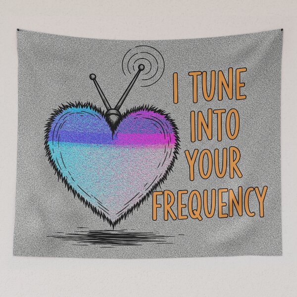 Item preview, I Tune Into Your Frequency Heart designed and sold by Owcomm.