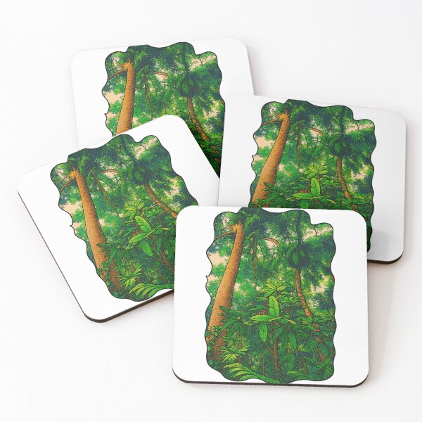 Item preview, Tropical Jungle Canopy | Deep Rainforest - Peaceful Nature Art designed and sold by GEEEN.