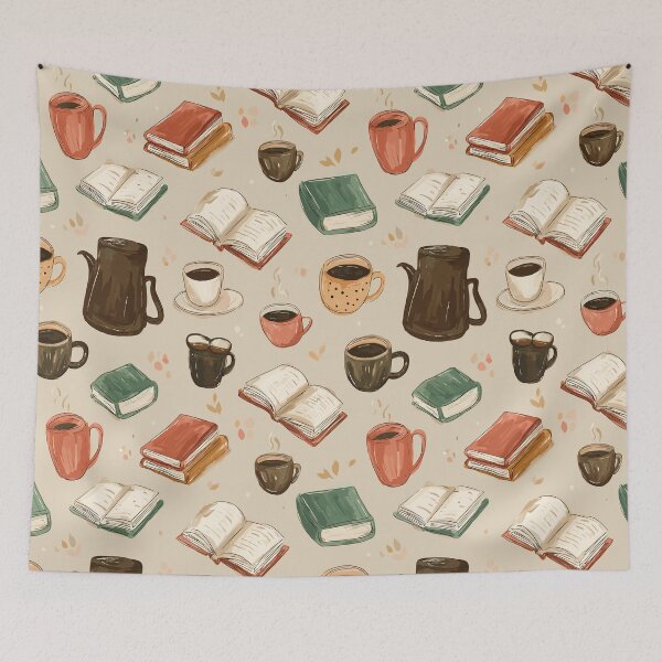 Item preview, Seamless Bookworm Pattern designed and sold by bapupa.