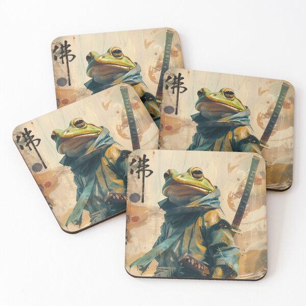 Item preview, Samurai Frog - Japanese Traditional/Modern Art | Wall Art | Modern Decoration | Ukiyo-e Art designed and sold by alfmar.