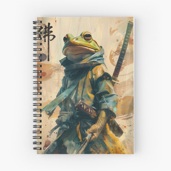 Item preview, Samurai Frog - Japanese Traditional/Modern Art | Wall Art | Modern Decoration | Ukiyo-e Art designed and sold by alfmar.