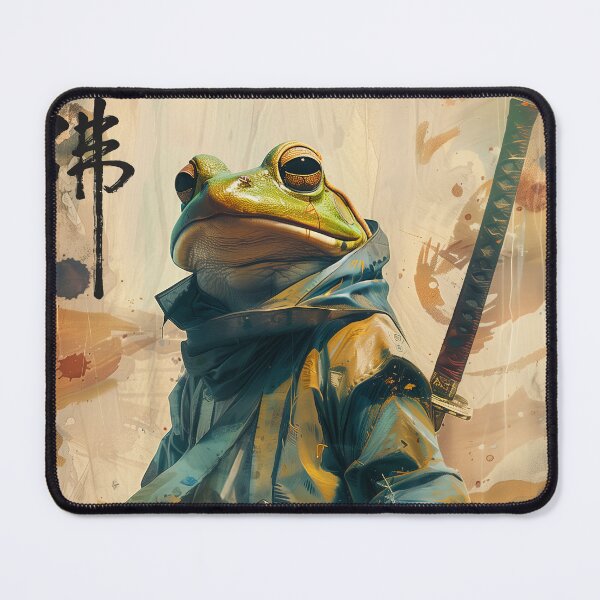 Item preview, Samurai Frog - Japanese Traditional/Modern Art | Wall Art | Modern Decoration | Ukiyo-e Art designed and sold by alfmar.