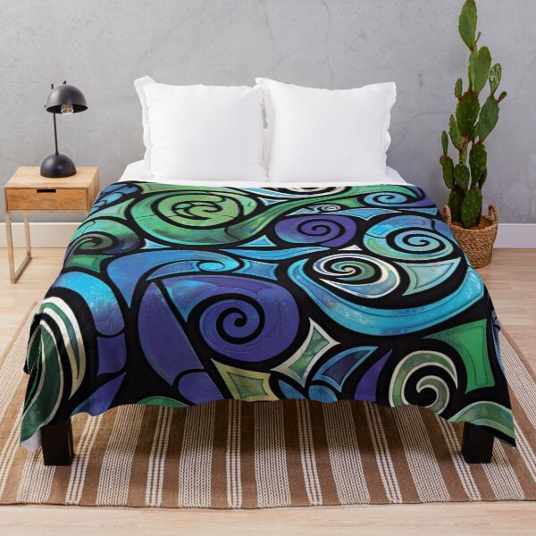 Item preview, New Zealand Māori Paua Pattern Koru Design 444 designed and sold by GrinGalore.