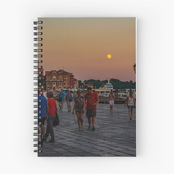 Item preview, Sunset and full moon on Riva degli Schiavoni, Venice designed and sold by Steven Weeks.