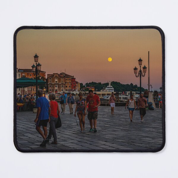 Item preview, Sunset and full moon on Riva degli Schiavoni, Venice designed and sold by Steven Weeks.
