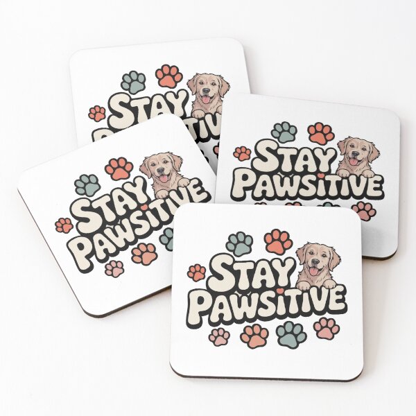Item preview, Stay Pawsitive Golden Retriever designed and sold by The Real Life Symphony.