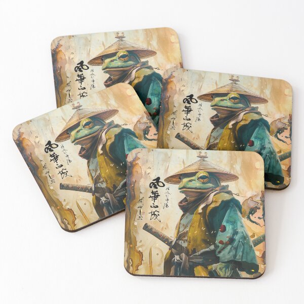 Item preview, Samurai Frog - Japanese Traditional/Modern Art | Wall Art | Modern Decoration | Ukiyo-e Art designed and sold by alfmar.