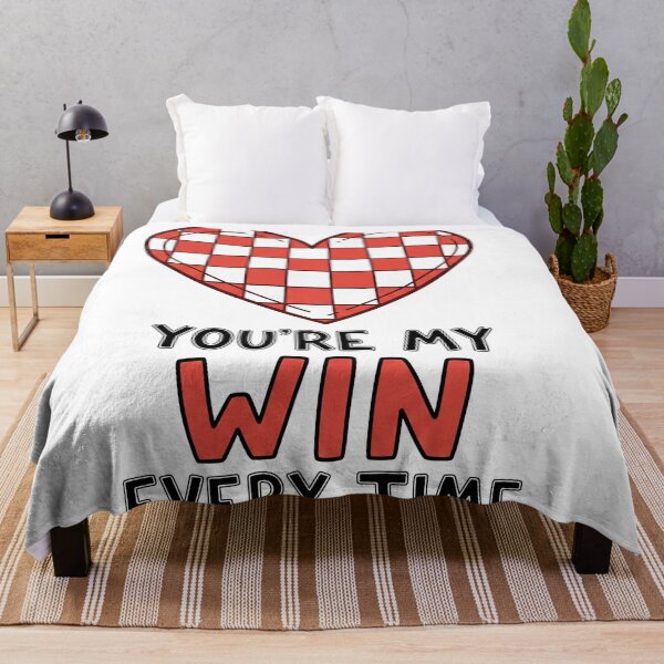 Item preview, You're My Win Every Time Checkered Heart designed and sold by Owcomm.