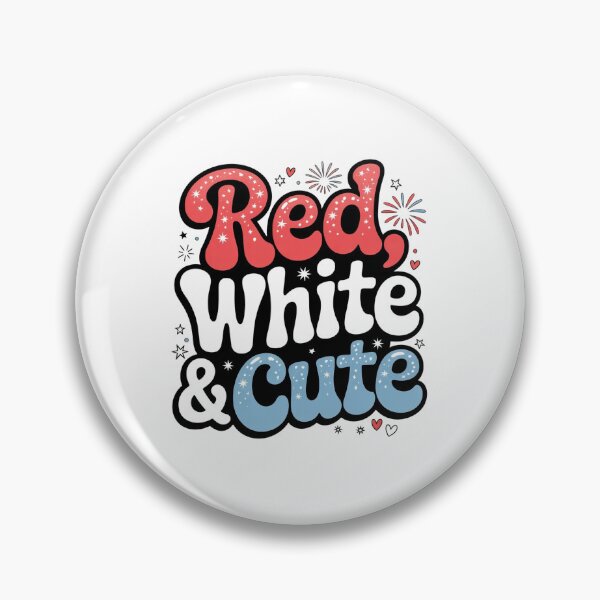 Item preview, Red White and Cute – 4th of July Celebration designed and sold by The Real Life Symphony.
