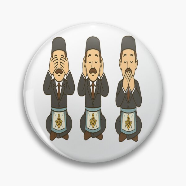 Item preview, Three wise Freemasons see/hear/speak no evil designed and sold by JamesDunican.