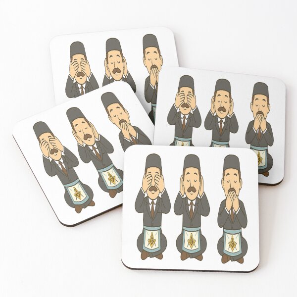 Item preview, Three wise Freemasons see/hear/speak no evil designed and sold by JamesDunican.