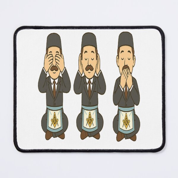 Item preview, Three wise Freemasons see/hear/speak no evil designed and sold by JamesDunican.