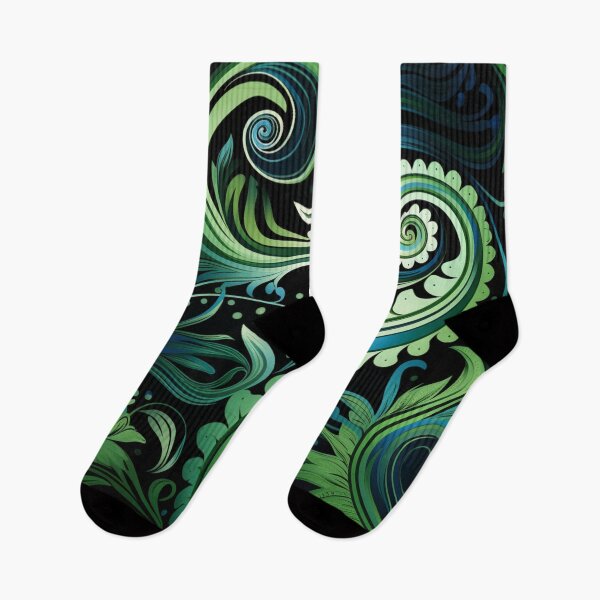 Item preview, New Zealand Māori Paua Pattern Koru Design 446 designed and sold by GrinGalore.