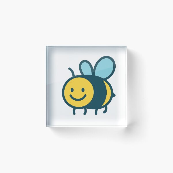 Item preview, Smiling Cartoon Bee – Cute Bumblebee Sticker designed and sold by CanSparkleArt.