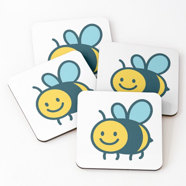 Item preview, Smiling Cartoon Bee – Cute Bumblebee Sticker designed and sold by CanSparkleArt.