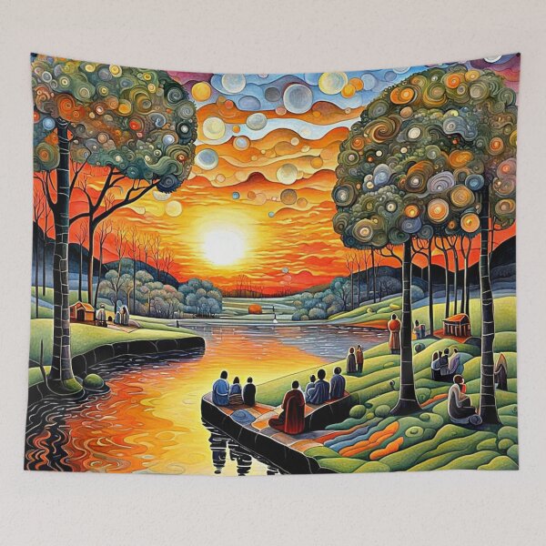Item preview, Relaxing by the river 3 designed and sold by George Hutton Hunter.