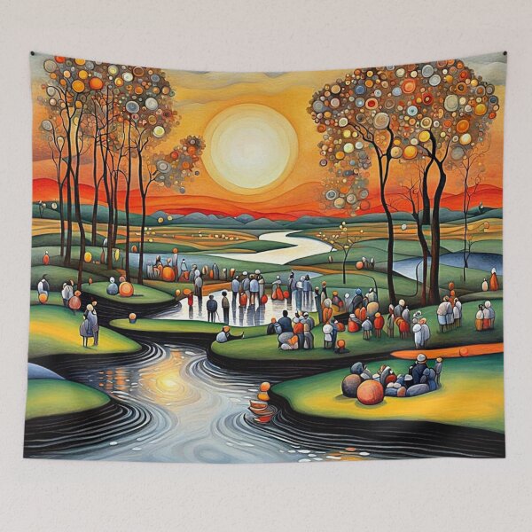Item preview, Relaxing by the river 4 designed and sold by George Hutton Hunter.