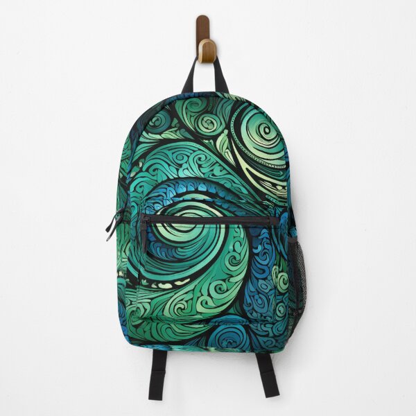 Item preview, New Zealand Māori Paua Pattern Koru Design 447 designed and sold by GrinGalore.
