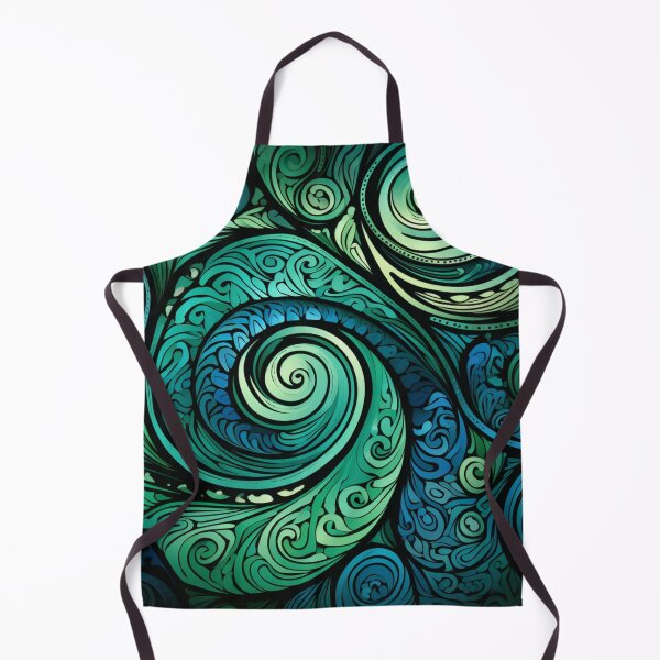 Item preview, New Zealand Māori Paua Pattern Koru Design 447 designed and sold by GrinGalore.