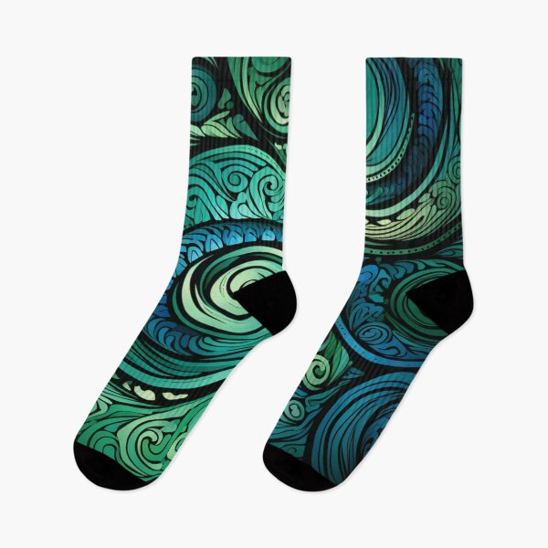 Item preview, New Zealand Māori Paua Pattern Koru Design 447 designed and sold by GrinGalore.