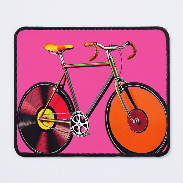 Item preview, Vinyl Record Bicycle Art - Retro Pop Art Design designed and sold by AbdS07.