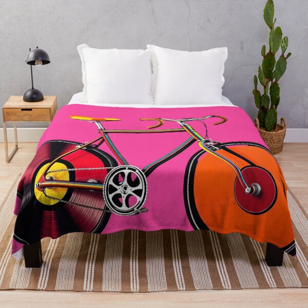 Item preview, Vinyl Record Bicycle Art - Retro Pop Art Design designed and sold by AbdS07.
