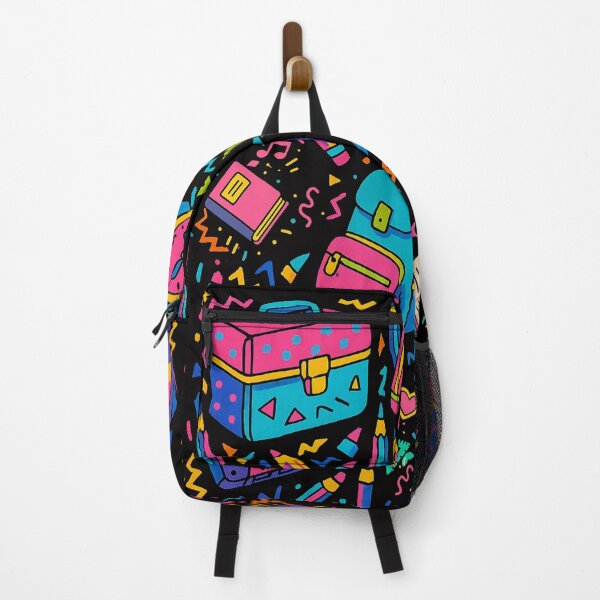 Item preview, Back to School 90s Aesthetic Pattern – Colorful Retro Supplies designed and sold by -justb-.
