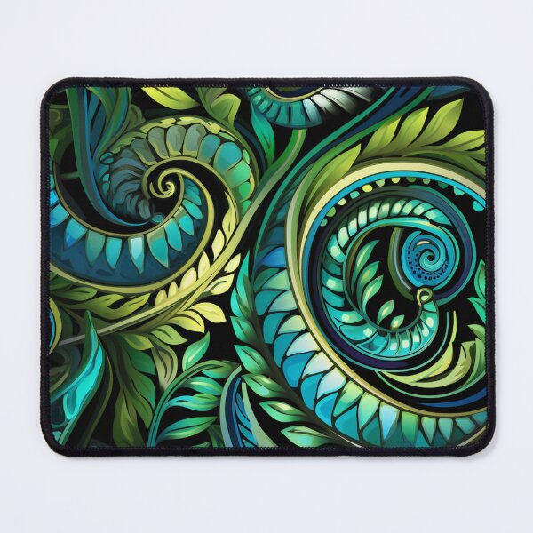 Item preview, New Zealand Māori Paua Pattern Koru Design 448 designed and sold by GrinGalore.