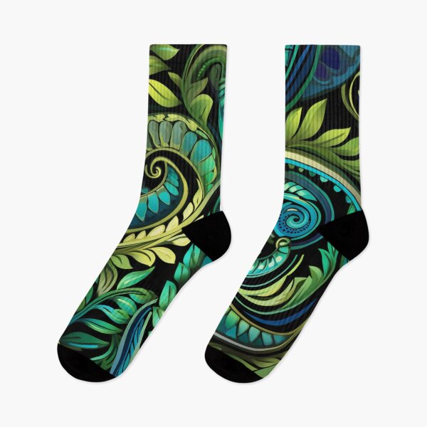 Item preview, New Zealand Māori Paua Pattern Koru Design 448 designed and sold by GrinGalore.