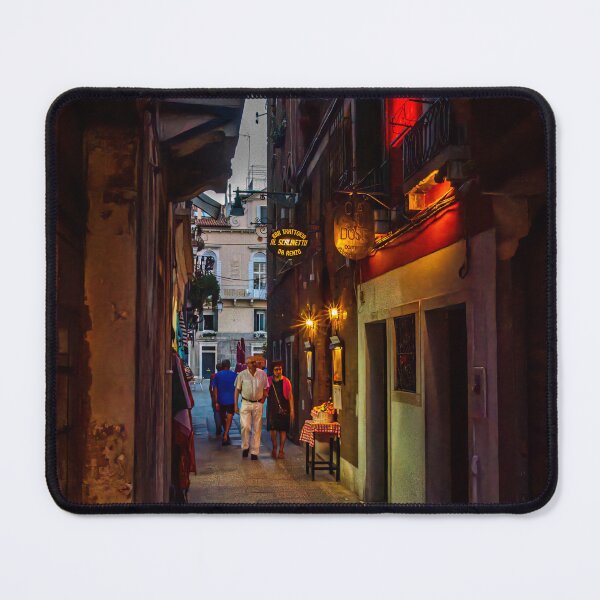 Item preview, Narrow street in Venice at night designed and sold by Steven Weeks.