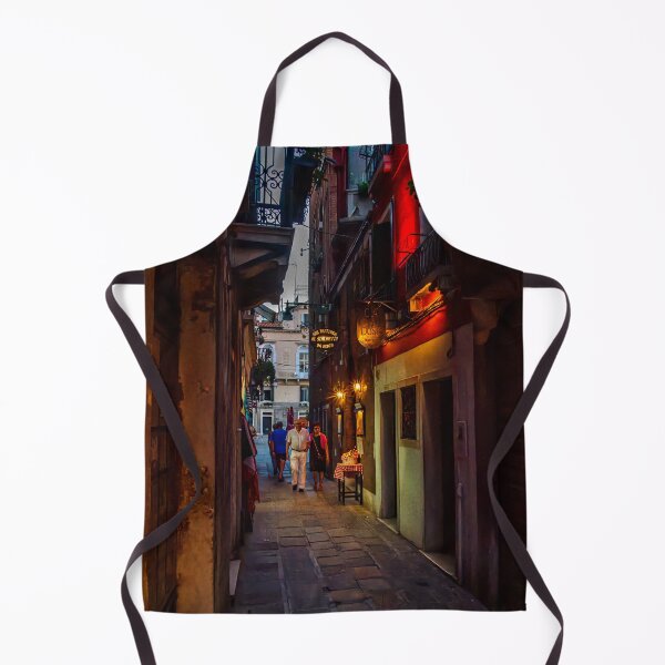 Item preview, Narrow street in Venice at night designed and sold by Steven Weeks.
