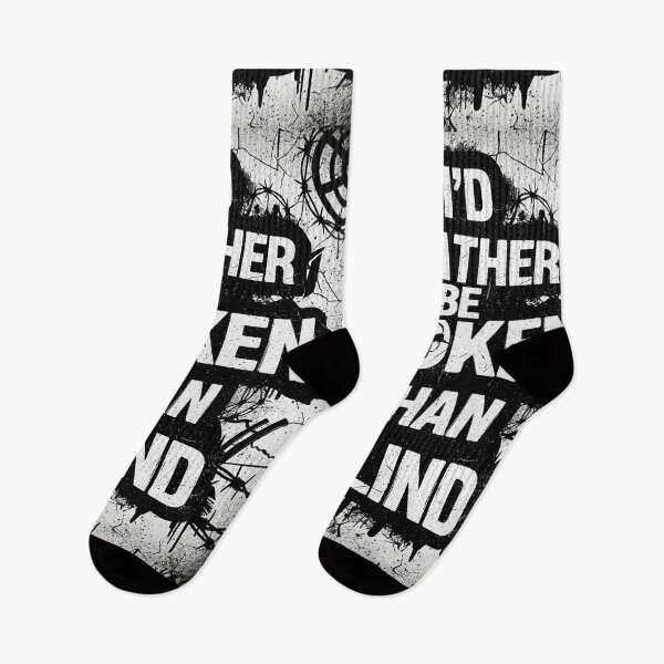 Item preview, Broken Not Blind Gritty Dystopian Quote Design designed and sold by Elizarfa.