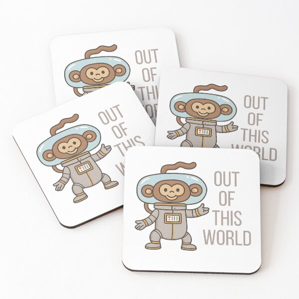 Item preview, Out of this World – Cute Astronaut Monkey Cartoon Design designed and sold by CanSparkleArt.