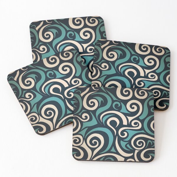 Item preview, New Zealand Māori Paua Pattern Koru Design 451 designed and sold by GrinGalore.