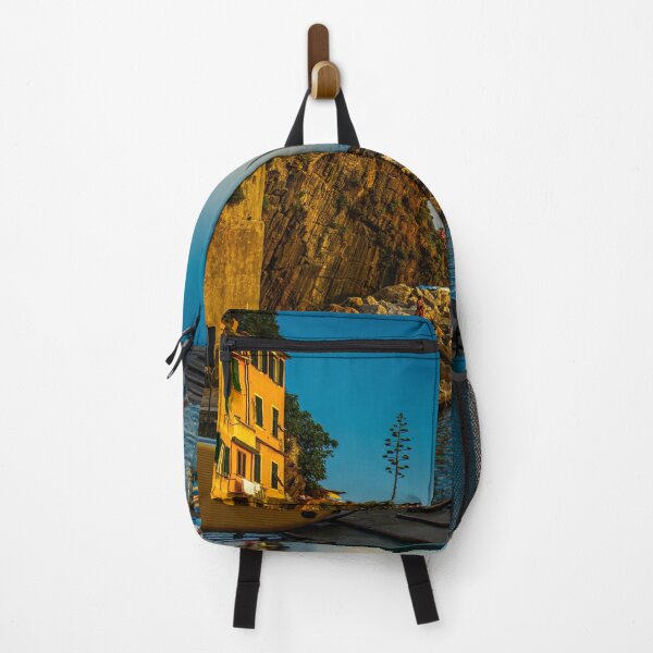 Item preview, Sunset Riomaggiore boat harbour, Cinque Terre designed and sold by Steven Weeks.