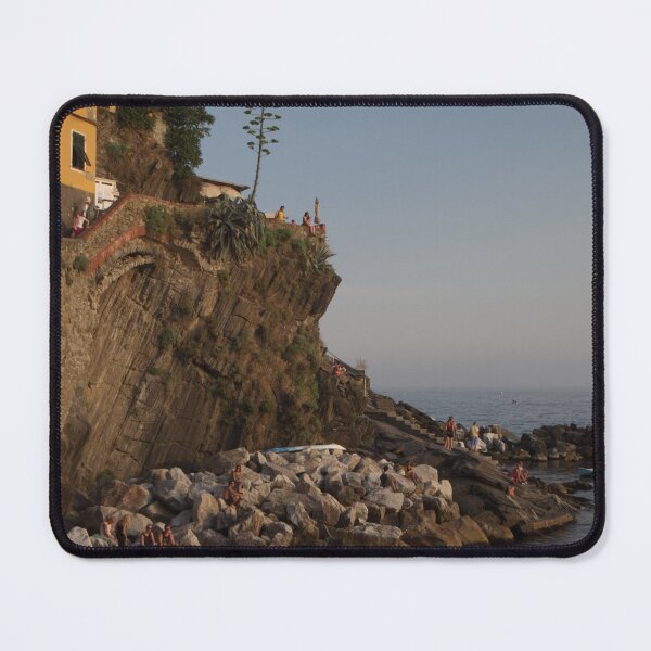 Item preview, Sunset Riomaggiore boat harbour, Cinque Terre designed and sold by Steven Weeks.