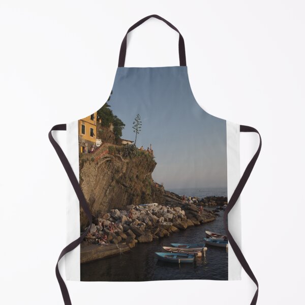 Item preview, Sunset Riomaggiore boat harbour, Cinque Terre designed and sold by Steven Weeks.