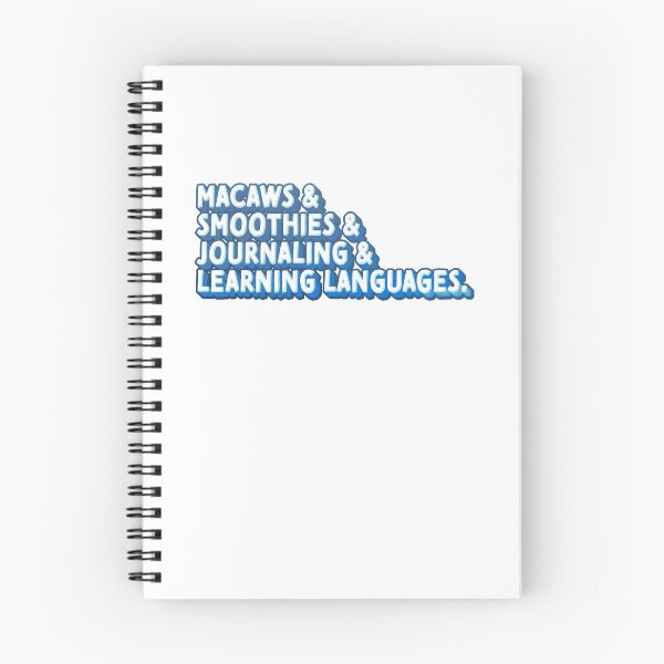 Item preview, Macaws & Smoothies & Journaling & Learning Languages designed and sold by jazzydevil.