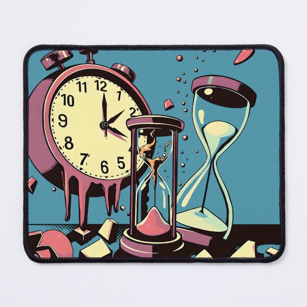 Item preview, Melting Time - Surreal Pop Art Illustration designed and sold by AbdS07.