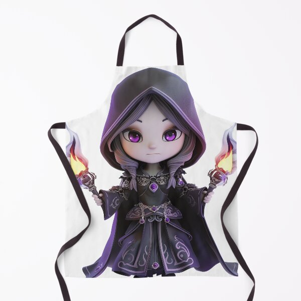 Item preview, Chibi Shadow Witch | Lunar Fire Priestess of the Night designed and sold by GoldenChiArt.