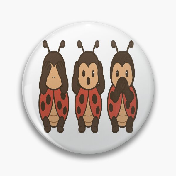 Item preview, Three wise Ladybirds see / hear  /speak no evil designed and sold by JamesDunican.