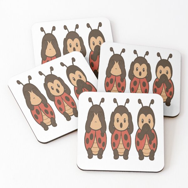 Item preview, Three wise Ladybirds see / hear  /speak no evil designed and sold by JamesDunican.