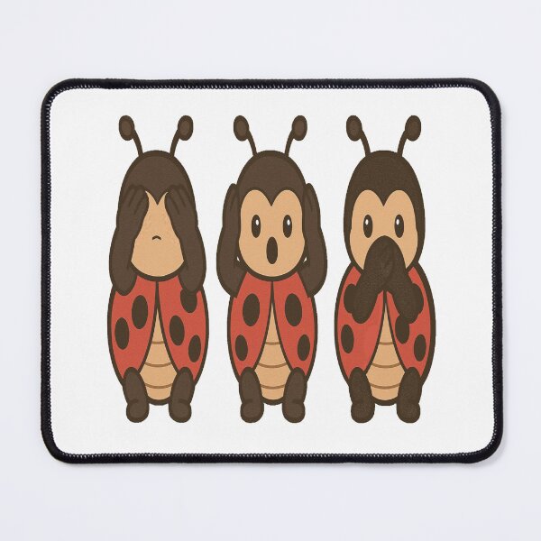Item preview, Three wise Ladybirds see / hear  /speak no evil designed and sold by JamesDunican.