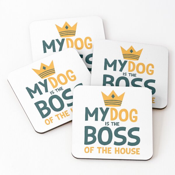 Item preview, My Dog Is the Boss of the House - Funny Dog Shirt designed and sold by Just You Tee | Say It Loud, Wear It Proud.