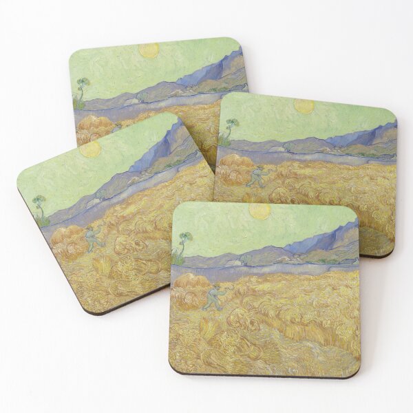 Item preview, Wheatfield with a Reaper by Van Gogh  designed and sold by KAI-Studio.