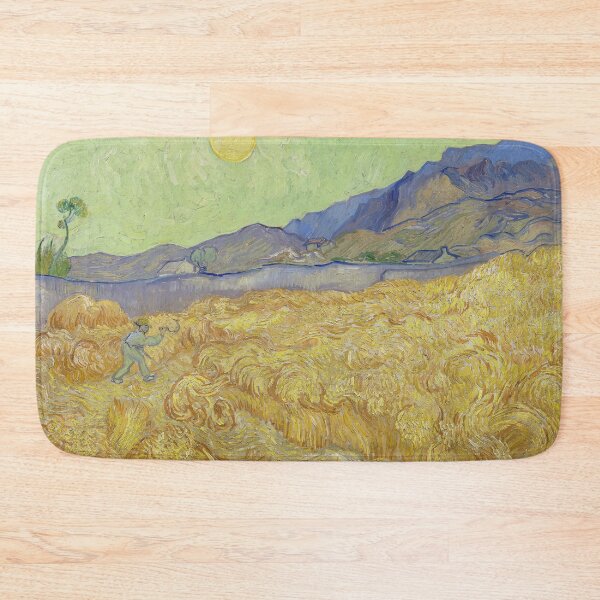 Item preview, Wheatfield with a Reaper by Van Gogh  designed and sold by KAI-Studio.