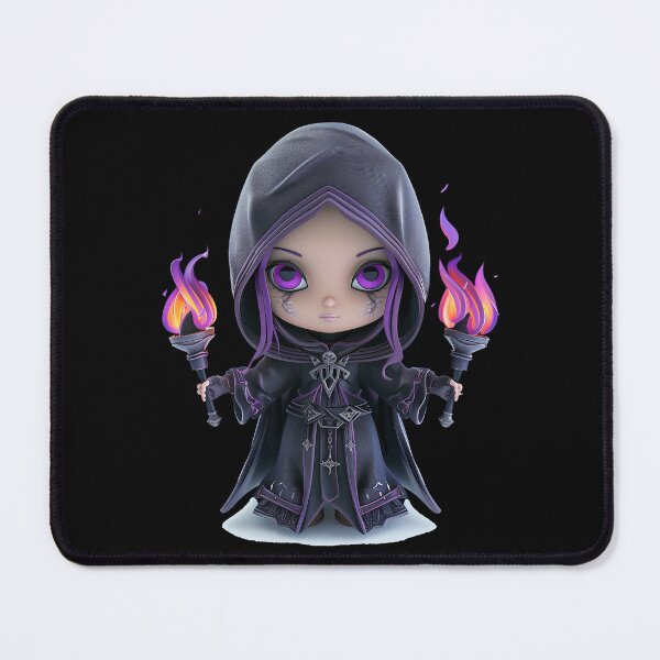 Item preview, Mystic Chibi Witch | Guardian of the Veil and Flame designed and sold by GoldenChiArt.